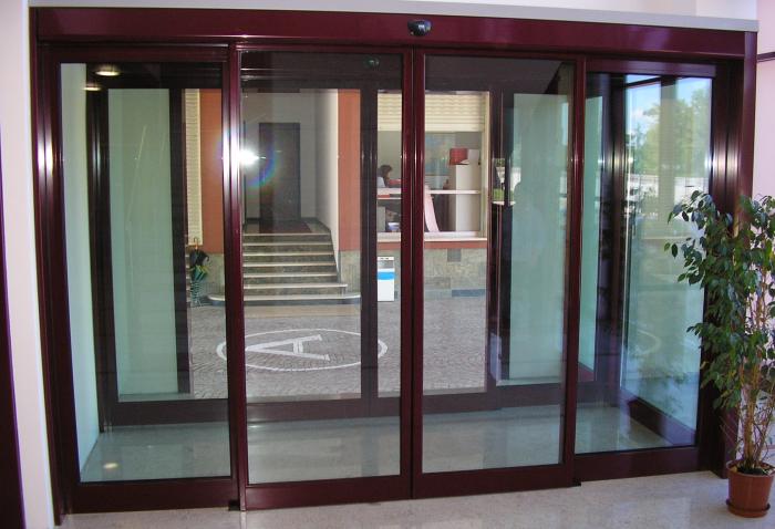 Ingresso Porta scorrevole Automatica Alluminio