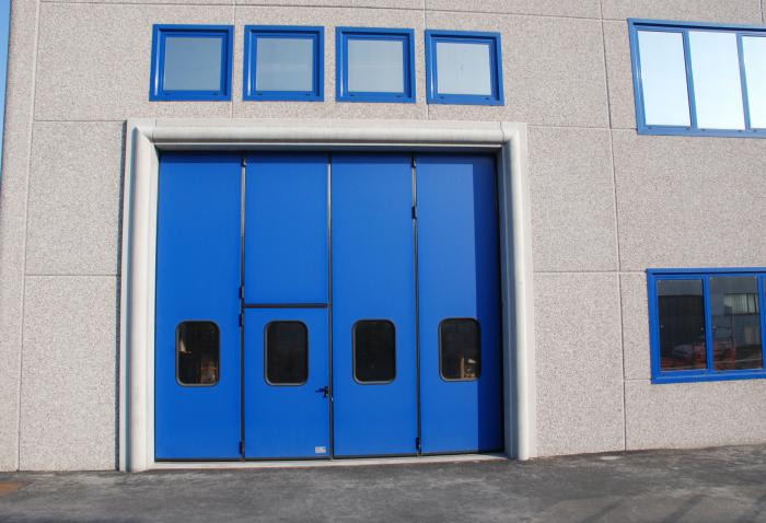 Industriale Portone Scorrevole Blu
